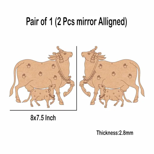 Beige_Cow_Pichwai_Mdf_Cutout_Diy_And_Craft