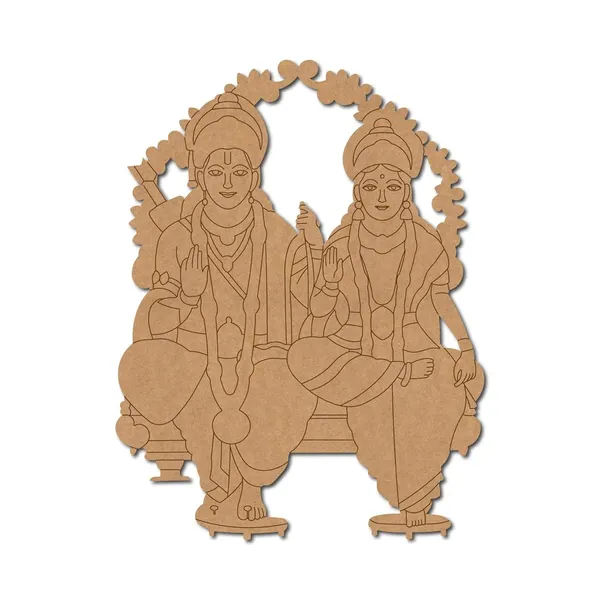 Beige_Ram_Sita_Pre_Marked_Mdf_Cutout_Diy_And_Craft