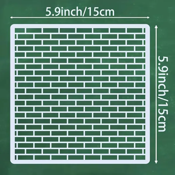 White_Reusable_Geometric_Wall_Brick_Pattern_Template_Diy_Home_Decor_Stencils_Diy_And_Craft