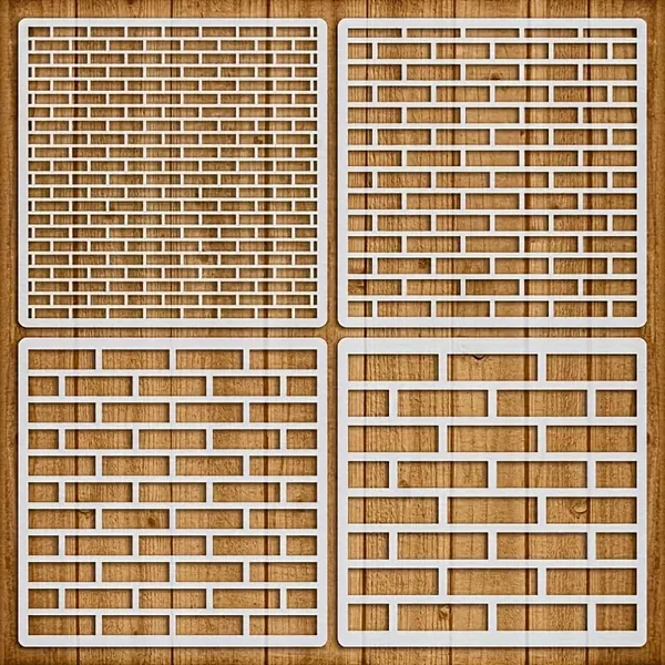 White_Reusable_Geometric_Wall_Brick_Pattern_Template_Diy_Home_Decor_Stencils_Diy_And_Craft