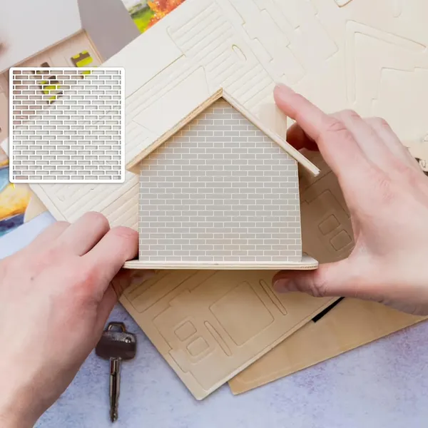 White_Reusable_Geometric_Wall_Brick_Pattern_Template_Diy_Home_Decor_Stencils_Diy_And_Craft