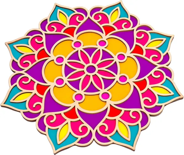 Beige_Wooden_Diy_Floral_Rangoli_Mat_Diy_And_Craft