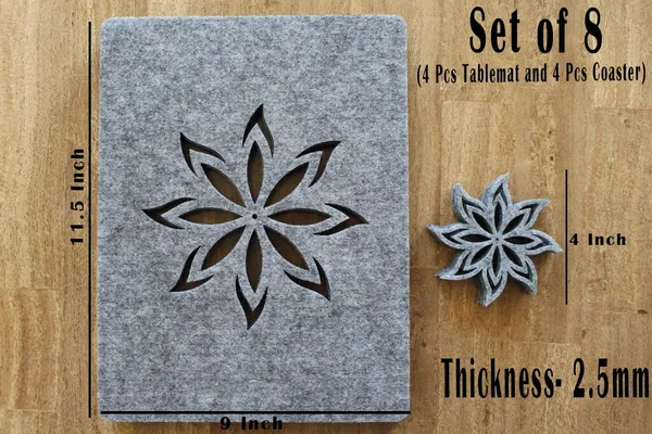 Grey_Felt_Table_Mats_And_Coasters_General