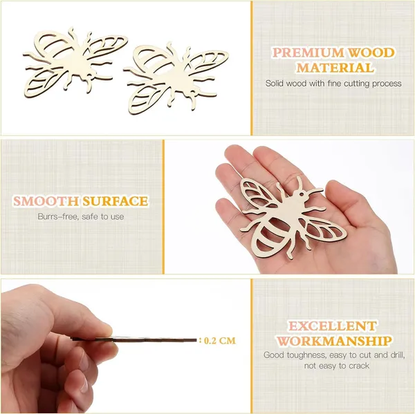 Beige_Wooden_Bee_Ornament_Wood_Slices_Crafts_Hanging_Ornaments_Spring_Decor_Home_Decor