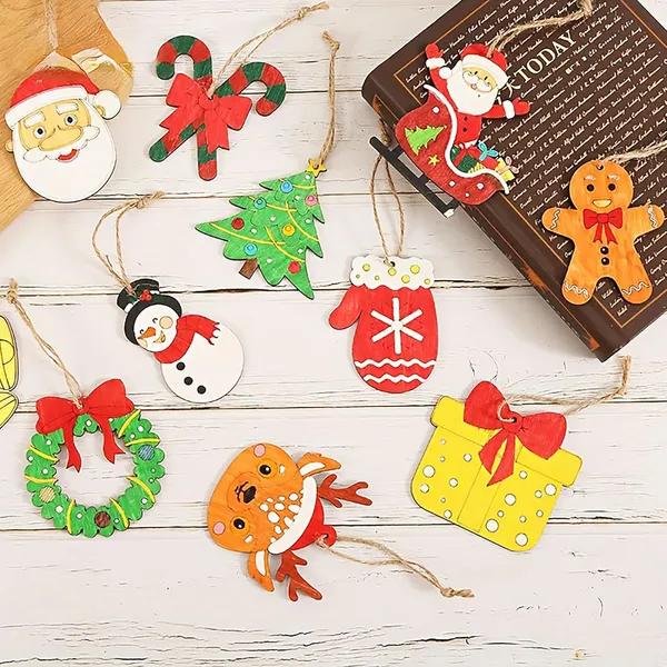 Beige_Wooden_Santa_Claus_Sled_Ornaments_General