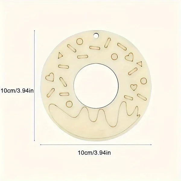 Beige_Pcs_Handmade_Wooden_Donut_Craft_Pendant_Wedding