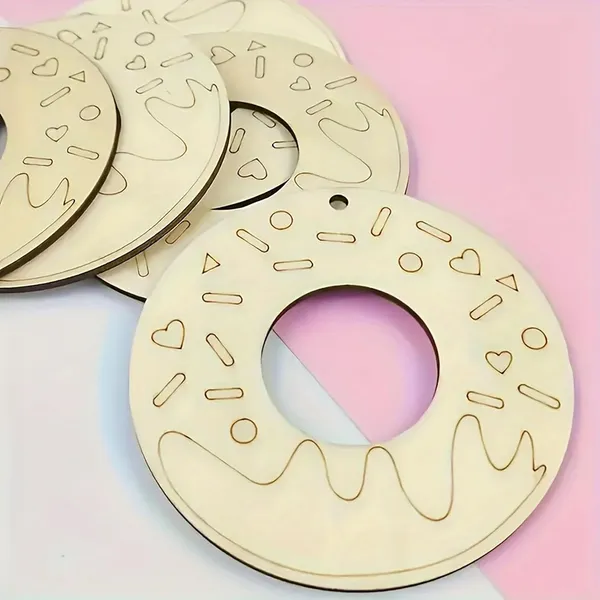 Beige_Pcs_Handmade_Wooden_Donut_Craft_Pendant_Wedding