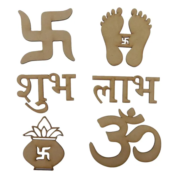 Beige_Wooden_Diwali_Decor_Subh_Labh_Home_Decor