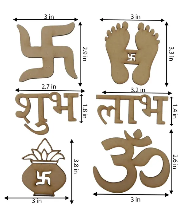 Beige_Wooden_Diwali_Decor_Subh_Labh_Home_Decor