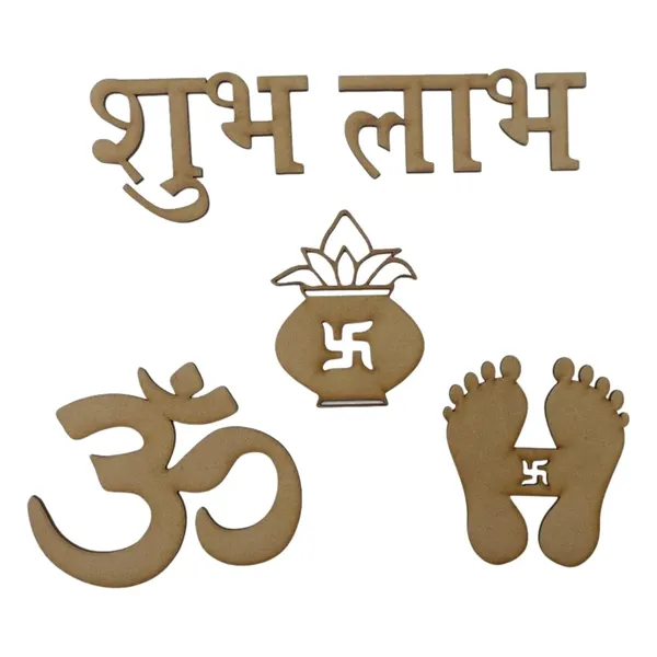 Beige_Wooden_Diwali_Decor_Subh_Labh_Home_Decor