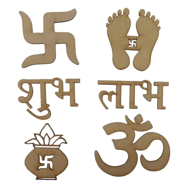 Beige_Wooden_Diwali_Decor_Subh_Labh_Home_Decor