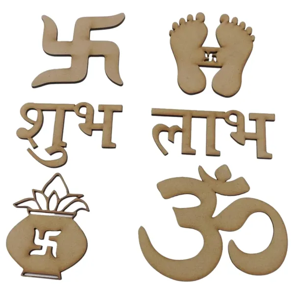 Beige_Wooden_Diwali_Decor_Subh_Labh_Home_Decor