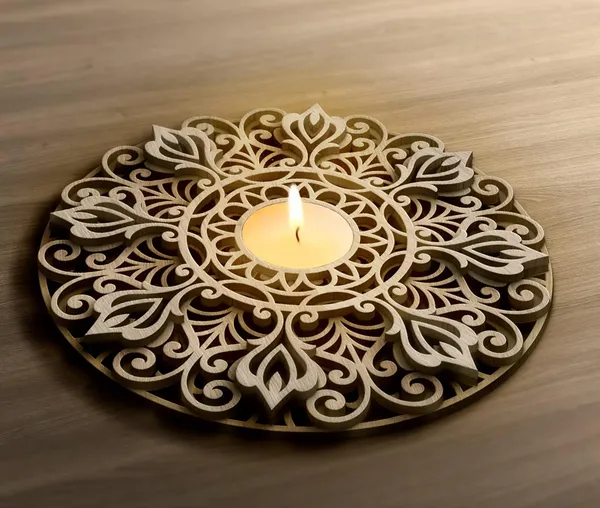 Beige_Mandala_Tealight_Candle_Holder_Home_Decor