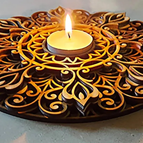 Beige_Mandala_Tealight_Candle_Holder_Home_Decor