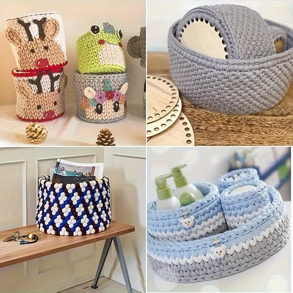Beige_Diy_Crochet_Basket_Set_Diy_And_Craft