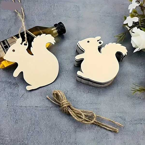 Beige_Wooden_Squirrel_Hanging_Decorations_Wedding