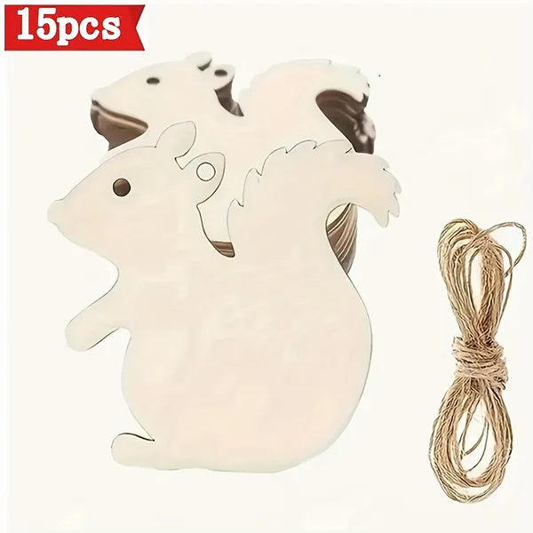 Beige_Wooden_Squirrel_Hanging_Decorations_Wedding