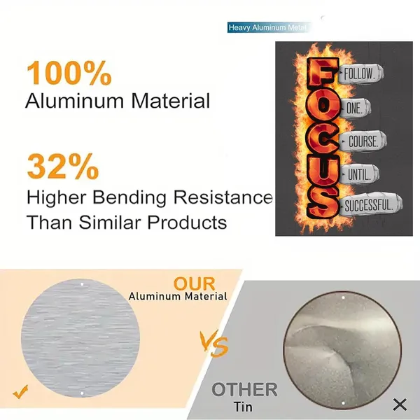 Multicolour_Focus_Burning_Quote_Glossy_Aluminum_Metal_Wall_Art_Inspirational_Wall_Painting_Home_Decor