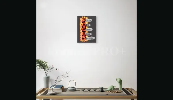 Multicolour_Focus_Burning_Quote_Glossy_Aluminum_Metal_Wall_Art_Inspirational_Wall_Painting_Home_Decor
