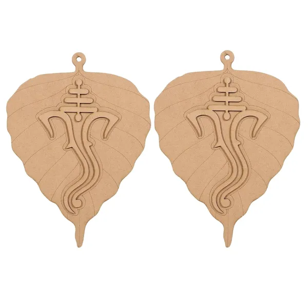 Beige_Ganesha_On_Leaf_Decorative_Wall_Hanging_Home_Decor