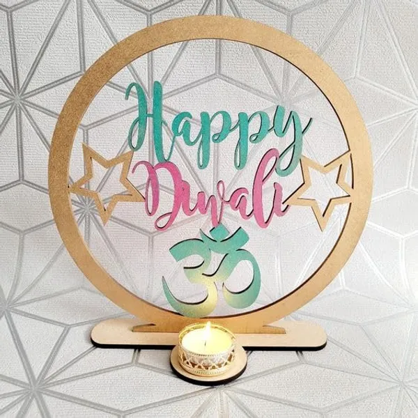 Beige_Diwali_Wooden_Circle_Stand_Mdf_Cutout_Happy_Diwali_Home_Decor_Home_Decor