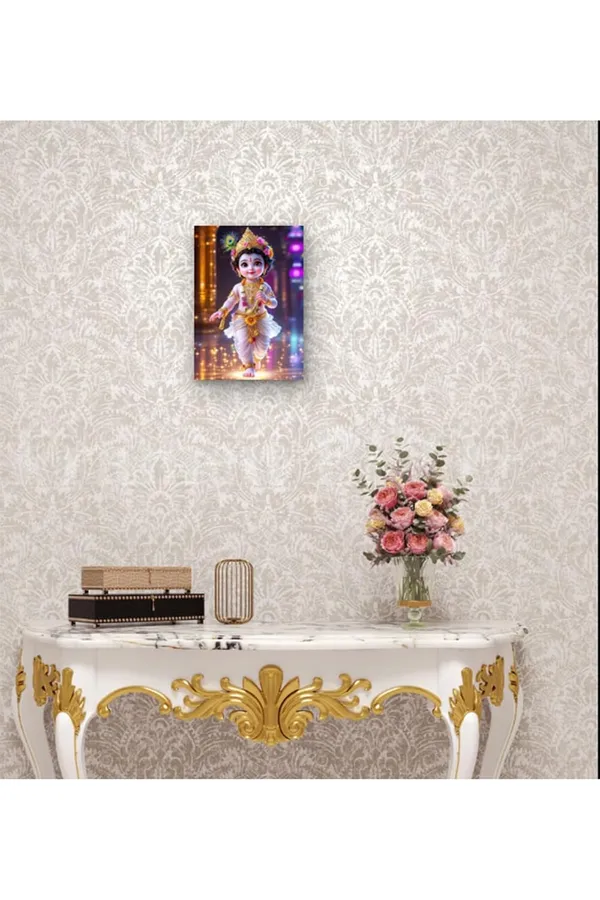 Multicolour_Cute_Krishna_Metal_Wall_Art_Home_Decor