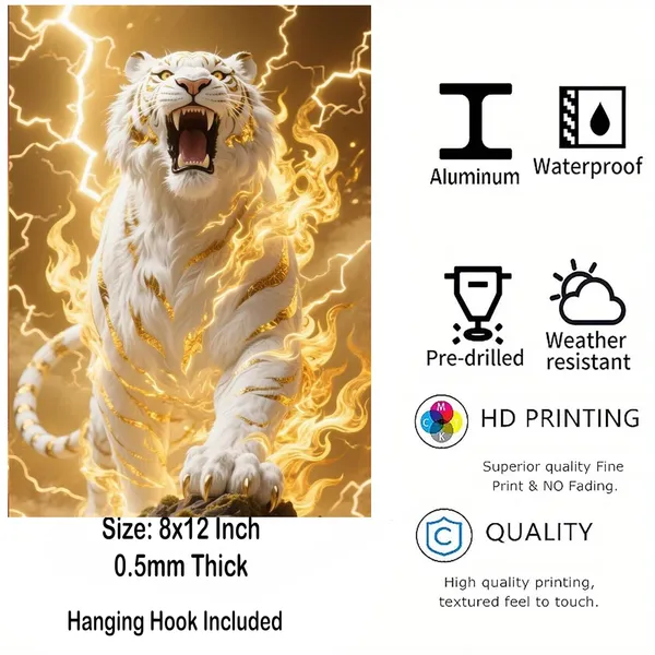 Multicolour_White_Tiger_Metal_Poster_Glossy_Aluminium_Wall_Art_Lightning_Tiger_Wall_Painting_Hd_Waterproof_Wall_D_Cor_Home_Decor