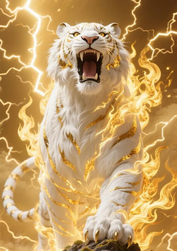 Multicolour_White_Tiger_Metal_Poster_Glossy_Aluminium_Wall_Art_Lightning_Tiger_Wall_Painting_Hd_Waterproof_Wall_D_Cor_Home_Decor