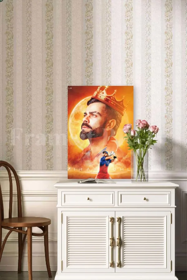 Multicolour_Virat_Kohli_Wall_Poster_Metal_Print_Glossy_Aluminium_Wall_Art_Home_Decor