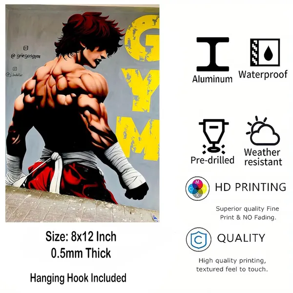 Multicolour_Anime_Gym_Poster_Metal_Wall_Art_Glossy_Aluminum_Print_Muscle_Fighter_Hd_Wall_Painting_Gym_Decor_Home_Decor