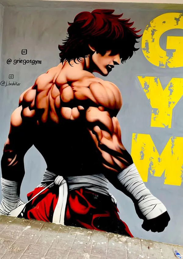 Multicolour_Anime_Gym_Poster_Metal_Wall_Art_Glossy_Aluminum_Print_Muscle_Fighter_Hd_Wall_Painting_Gym_Decor_Home_Decor
