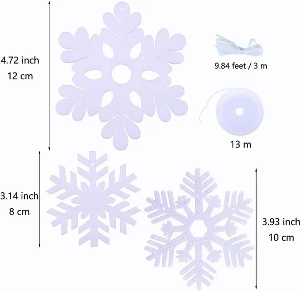 Grey_Felt_Snowflake_Ornaments_Hanging_White_Snowflakes_Home_Decor