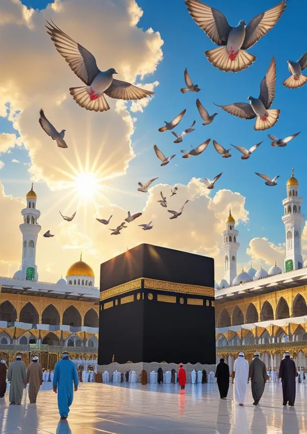Multicolour_Kaaba_Sharif_Metal_Wall_Art_Islamic_Wall_Decor_Glossy_Aluminum_Photo_Print_Hd_Islamic_Frame_Home_Decor