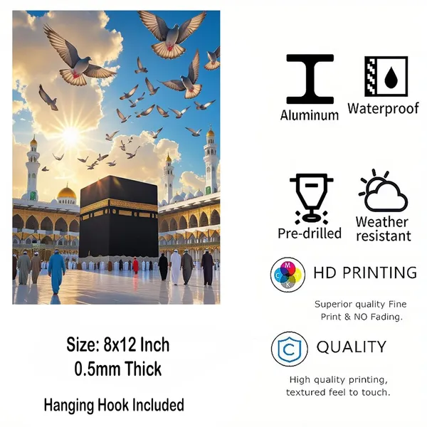 Multicolour_Kaaba_Sharif_Metal_Wall_Art_Islamic_Wall_Decor_Glossy_Aluminum_Photo_Print_Hd_Islamic_Frame_Home_Decor