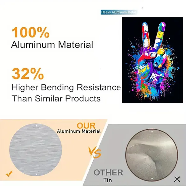Multicolour_Colorful_Peace_Hand_Glossy_Aluminum_Metal_Wall_Art_Home_Decor