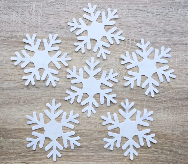 White_White_Felt_Snowflakes_Soft_Felt_Cutouts_Diy_And_Craft