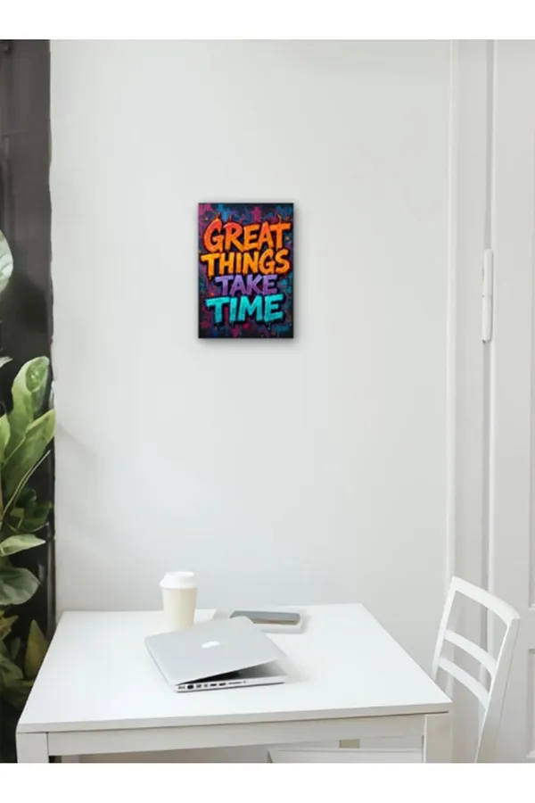 Multicolour_Great_Things_Take_Time_Quote_Urban_Graffiti_Motivational_Metal_Wall_Art_Glossy_Hd_Aluminum_Poster_Home_Decor