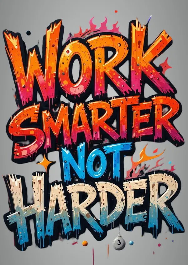 Multicolour_Work_Smarter_Not_Harder_Metal_Wall_Art_Home_Decor