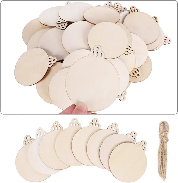Beige_Diy_Wooden_Christmas_Ornaments_Unfinished_Predrilled_Wood_Slices_Circles_Diy_And_Craft