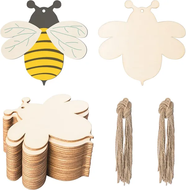 Beige_Honeybee_Wooden_Bee_Shape_Wood_Wedding