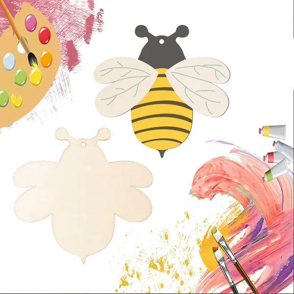 Beige_Honeybee_Wooden_Bee_Shape_Wood_Wedding