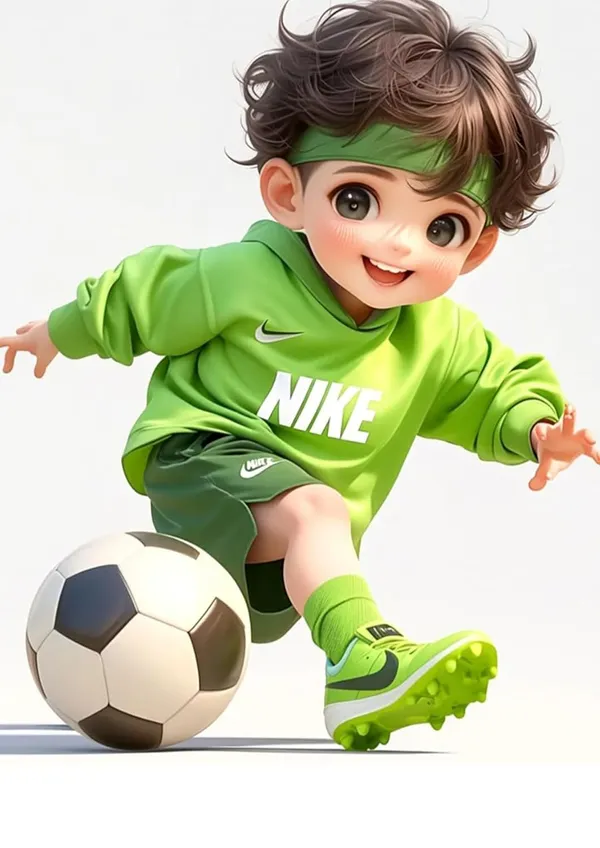 Multicolour_Cute_Boy_Running_Glossy_Aluminum_Photo_Print_X_Kids