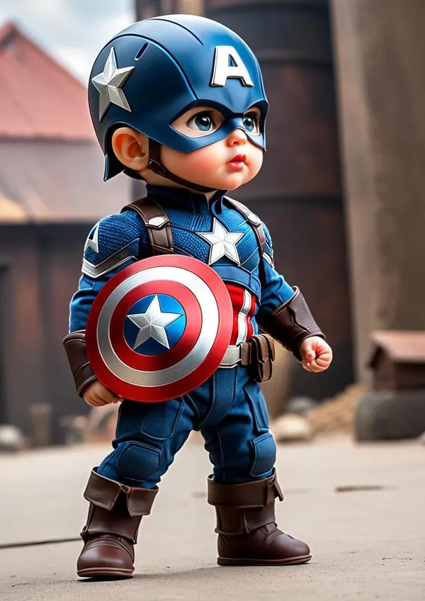 Multicolour_Captain_America_Baby_Wall_Poster_Cm_Baby