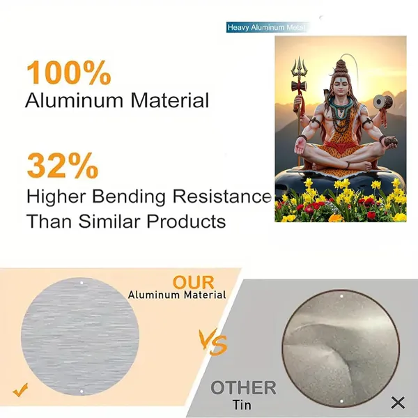 Multicolour_Lord_Shiva_Wall_Art_Metal_Poster_Glossy_Aluminum_Photo_Print_Home_Decor