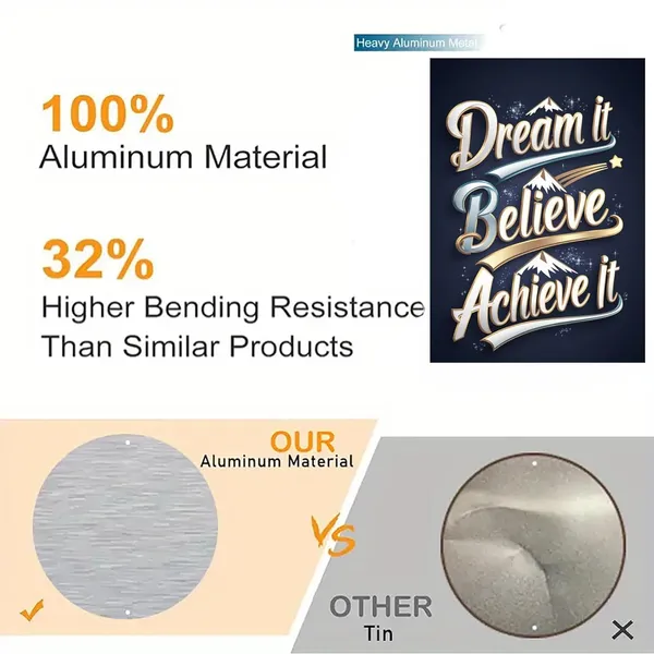 Multicolour_Dream_It_Believe_Achieve_It_Metal_Wall_Art_Motivational_Quote_Aluminum_Photo_Print_Home_Decor