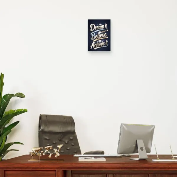 Multicolour_Dream_It_Believe_Achieve_It_Metal_Wall_Art_Motivational_Quote_Aluminum_Photo_Print_Home_Decor
