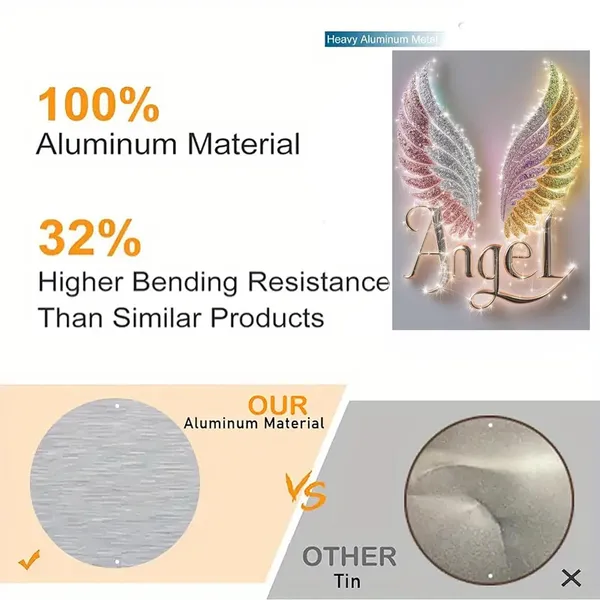 Multicolour_Angel_Wings_Metal_Wall_Art_Glossy_Aluminum_Photo_Print_Home_Decor