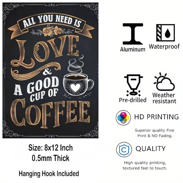 Multicolour_Coffee_Wall_Art_Glossy_Aluminum_Print_All_You_Need_Is_Love_A_Good_Cup_Of_Coffee_Quote_Waterproof_Hd_Printed_Poster_X_Home_Decor