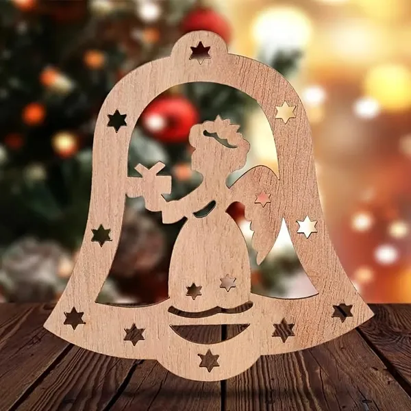 Beige_Wooden_Christmas_Bell_Ornaments_Star_Cutout_Diy_Hanging_Pendants_Kids