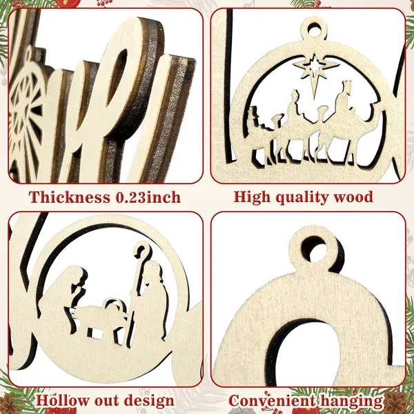 Beige_Christmas_Nativity_Scene_Tree_Ornaments_Christmas_Wooden_Hanging_Ornaments_Word_Sign_Religious_Letter_Hanging_Craft_General